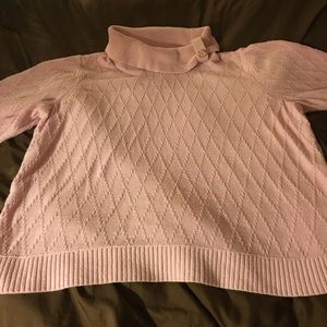Cable knit style plus size sweater